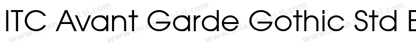 ITC Avant Garde Gothic Std Book字体转换
